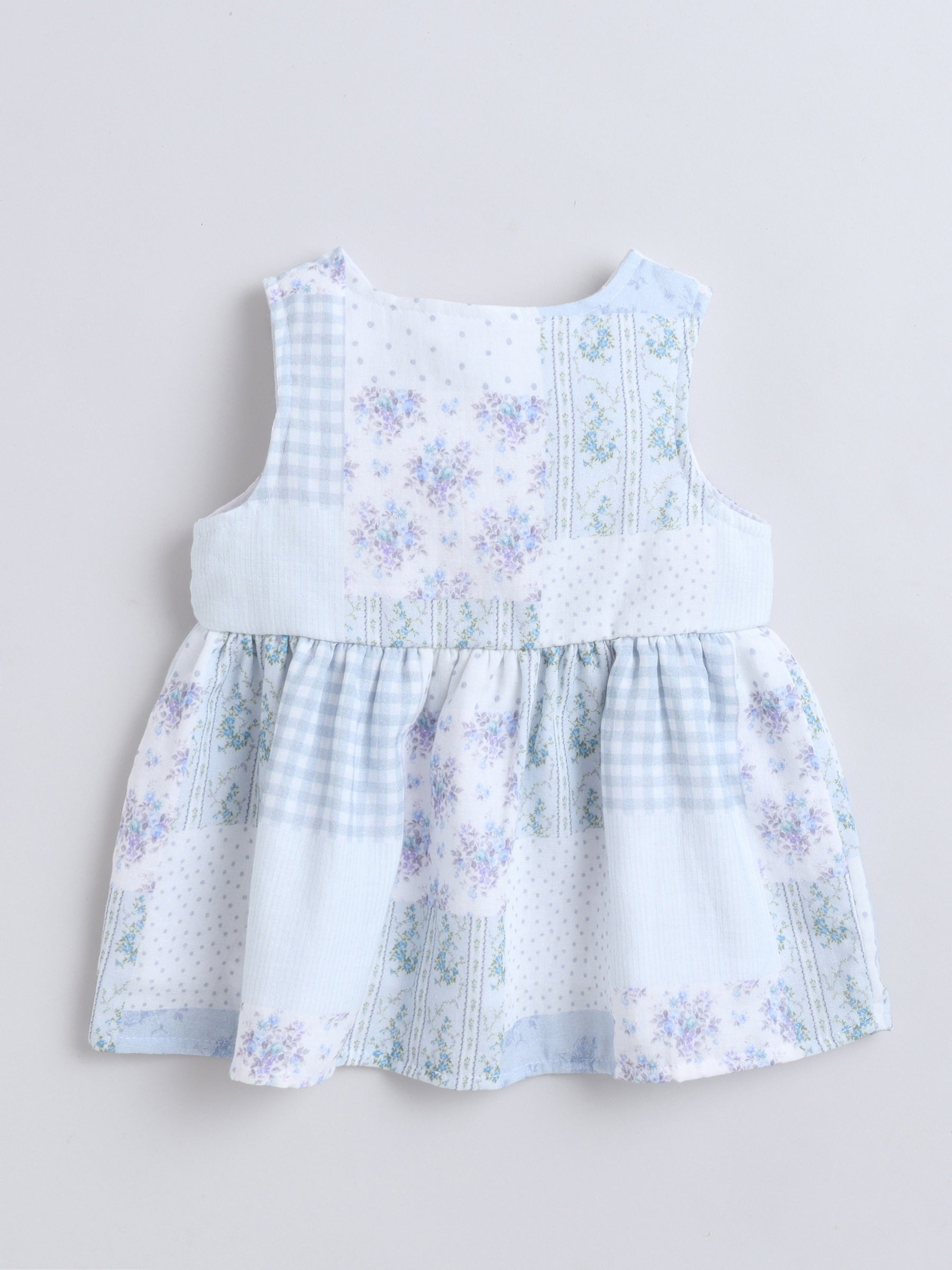 GIRLS DRESS   MM-512 SKY BLUE
