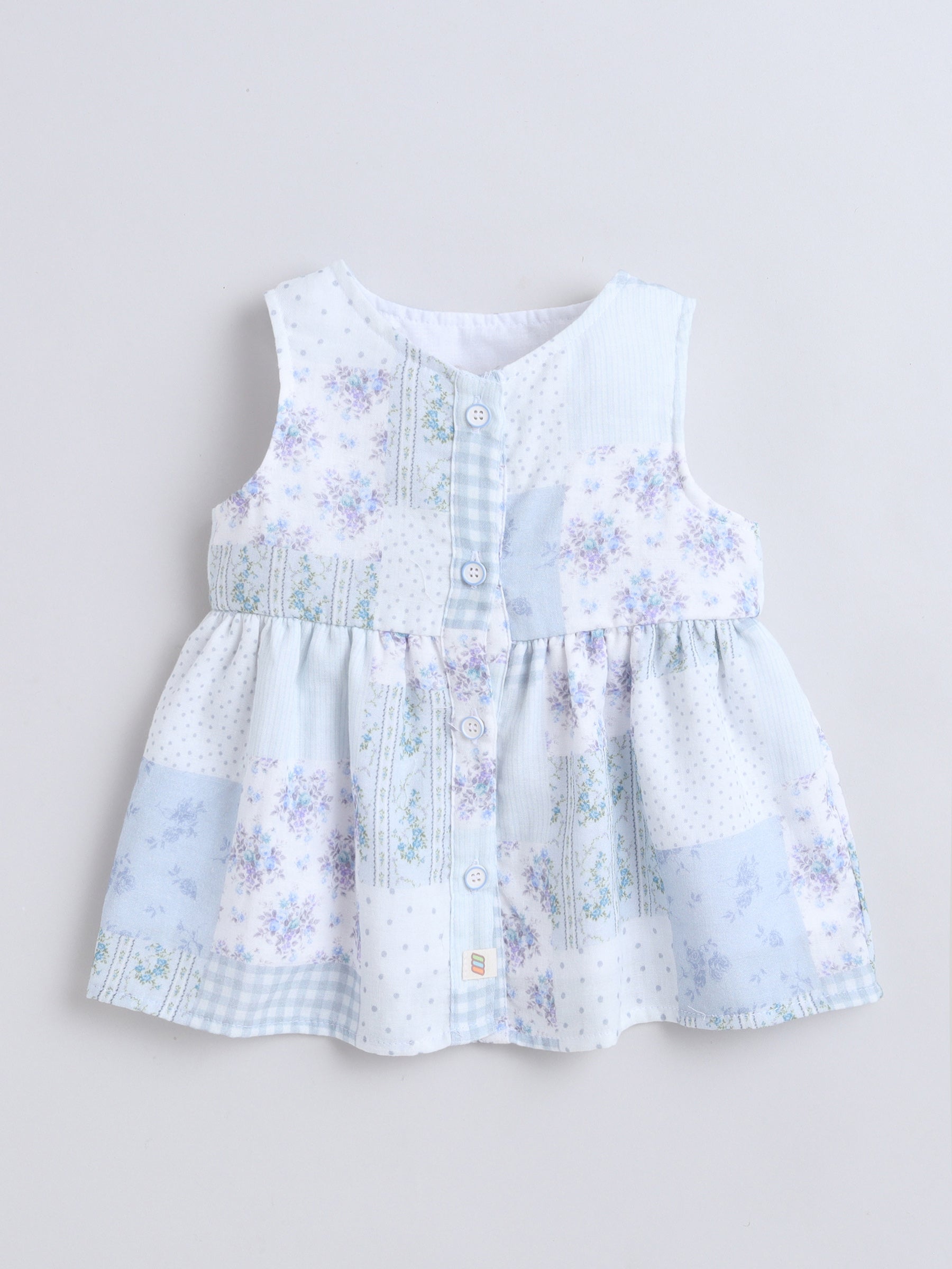 GIRLS DRESS   MM-512 SKY BLUE