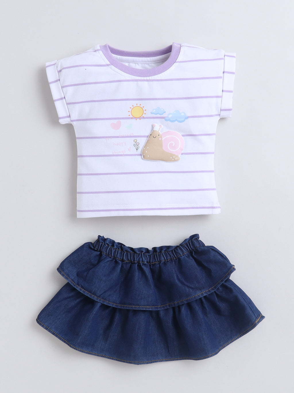 GIRLS 2PC SET  MM-554 PURPLE