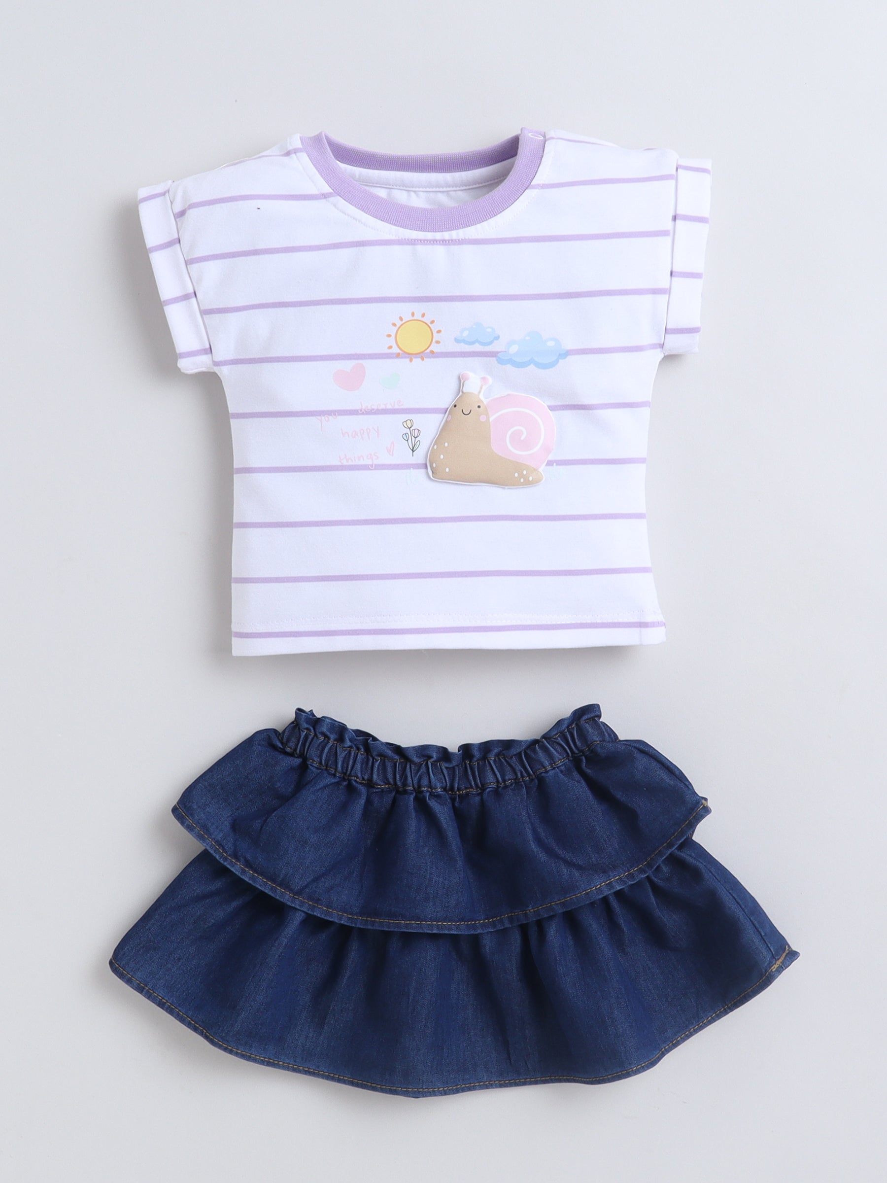 GIRLS 2PC SET  MM-554 PURPLE