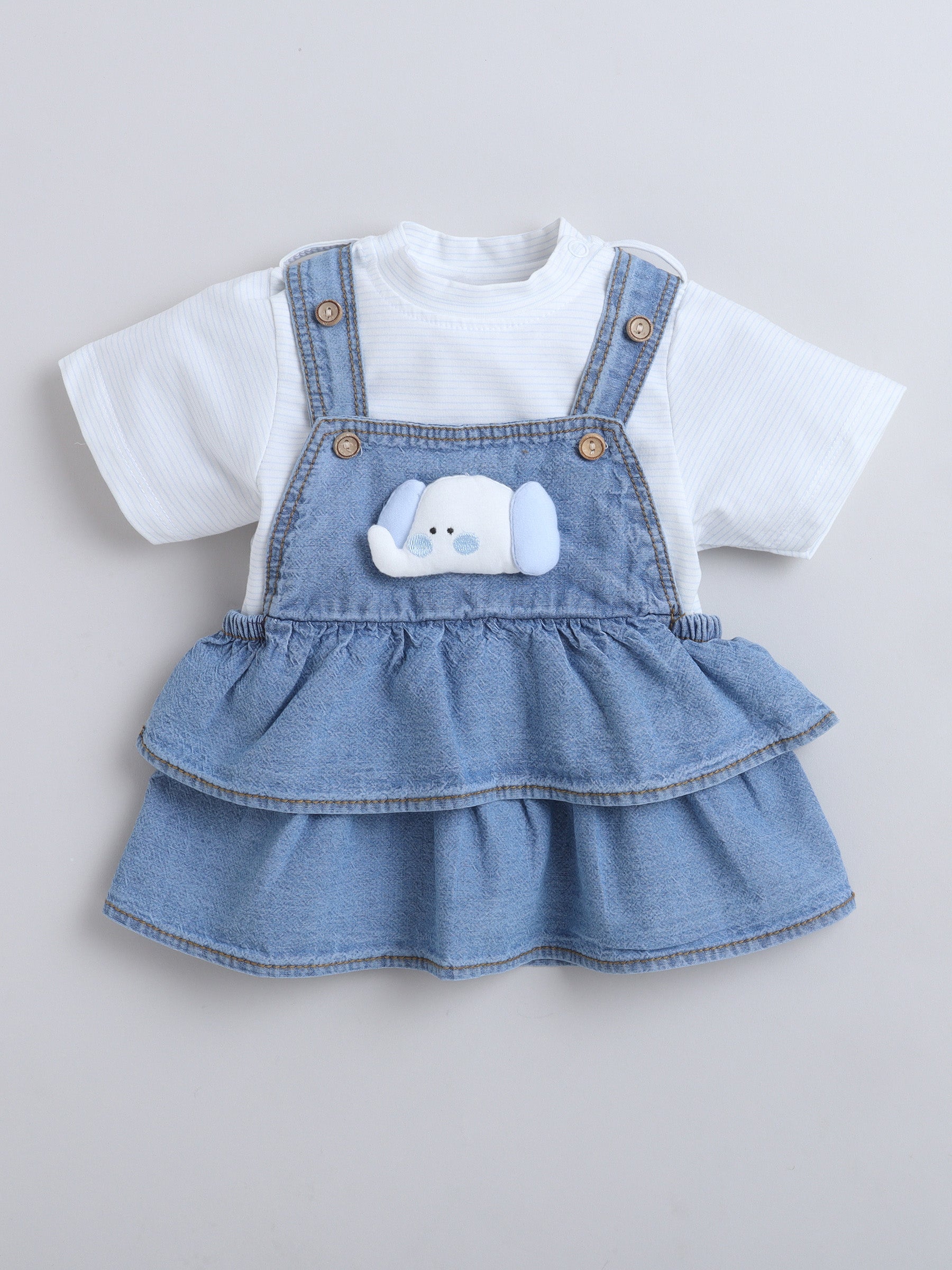 GIRLS DRESS   MM-611 DARK BLUE
