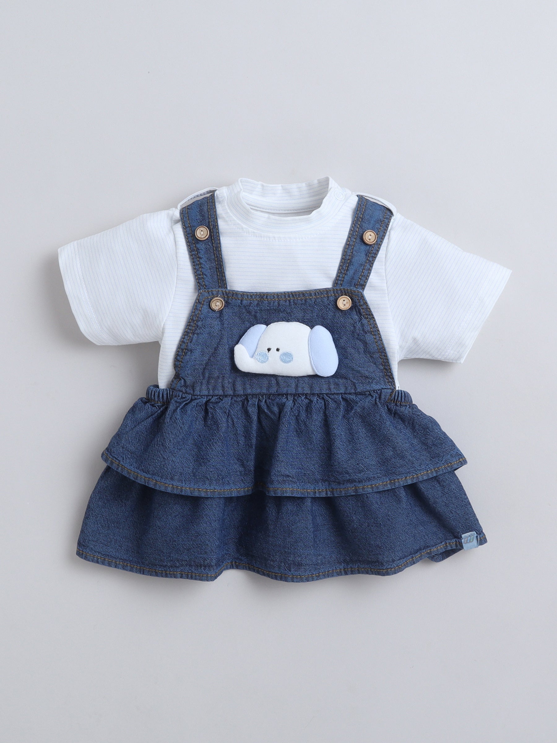 GIRLS DRESS   MM-611 DARK BLUE