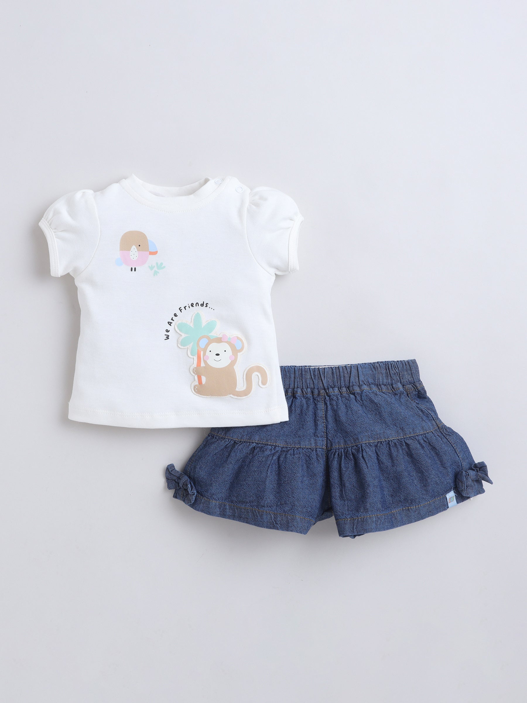 GIRLS 2PC SET  MM-558 OFF WHITE